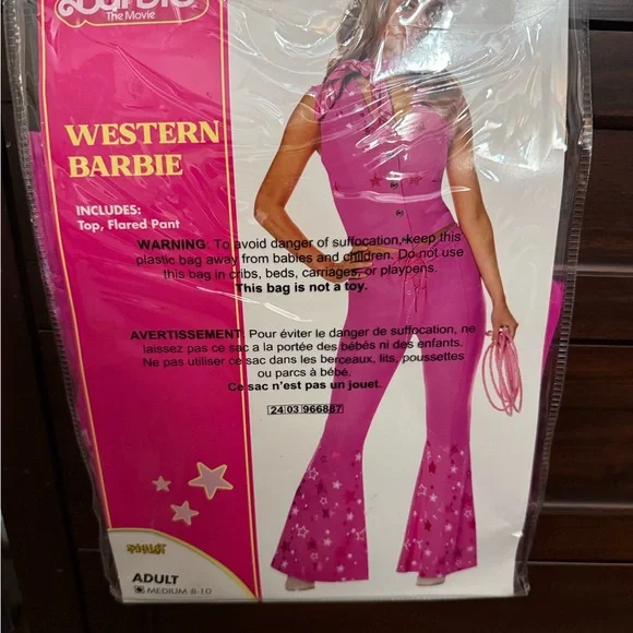 Barbie Pink Western Outfit with Flared Pants - Picture 2 of 5